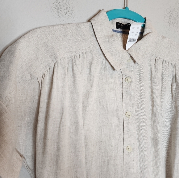 NWT J. Crew Linen Baird McNutt Relaxed-fit Short-sleeve Button Shirt Dress XS - Picture 10 of 15